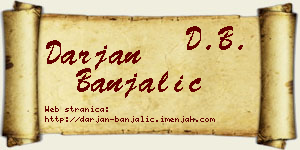 Darjan Banjalić vizit kartica
